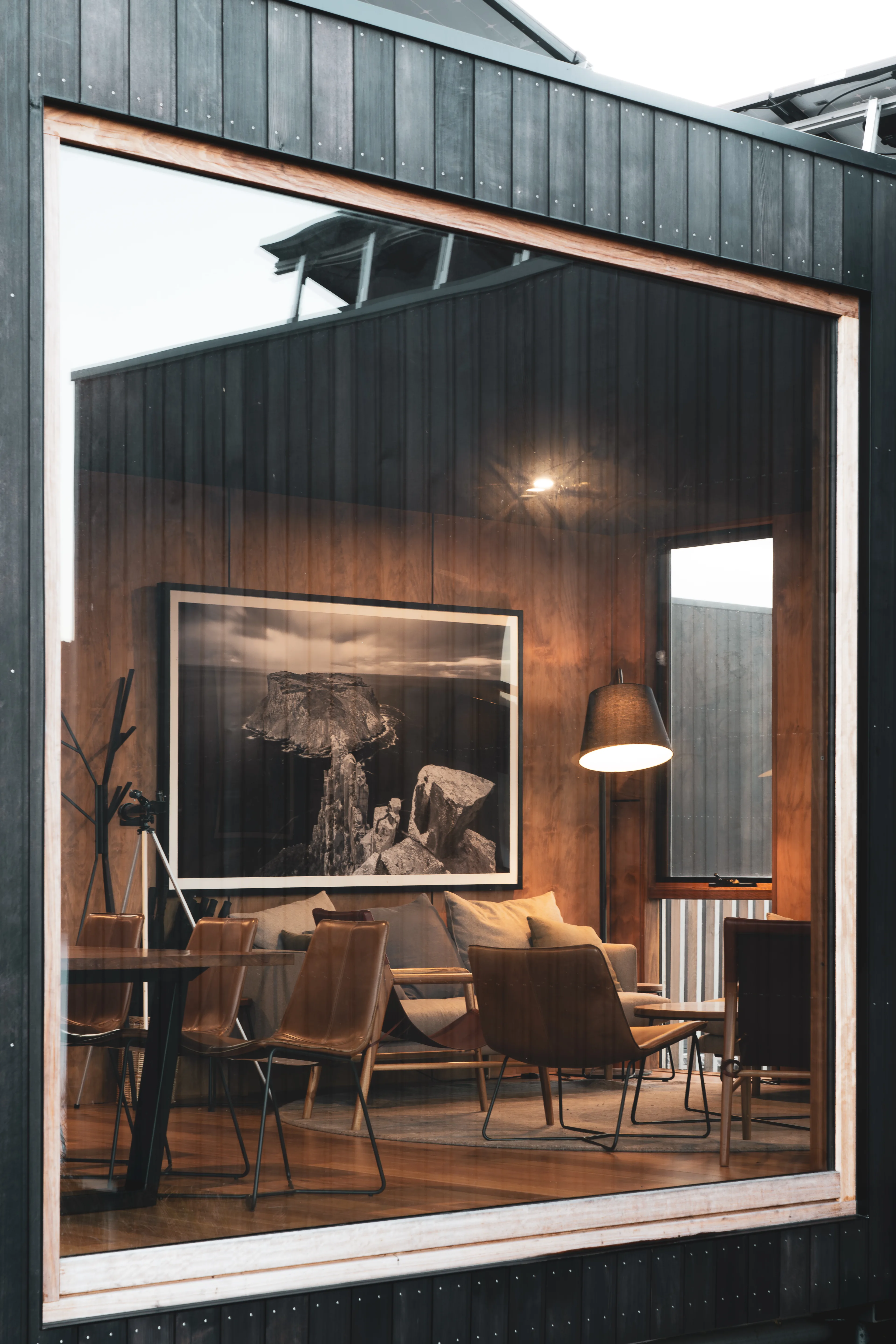 Dark architecture in Bruny Island, Tasmania